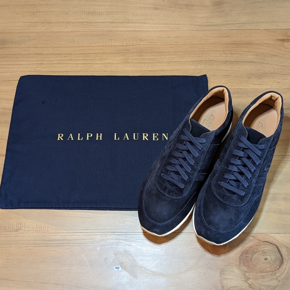 NEW Ralph Lauren Purple Label Ethan Suede Sneaker - Picture 3 of 9